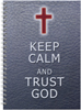Тетрадь ЕВА 80 л., тверд. обл. "Keep calm and trust God"