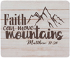 Коврик для мышки "Faith can move mountains", прямоугольный, 230х190