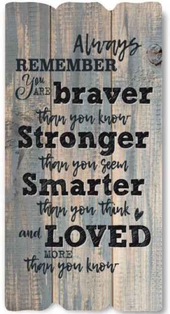   1530 Always remeber You are braver... ,  .
